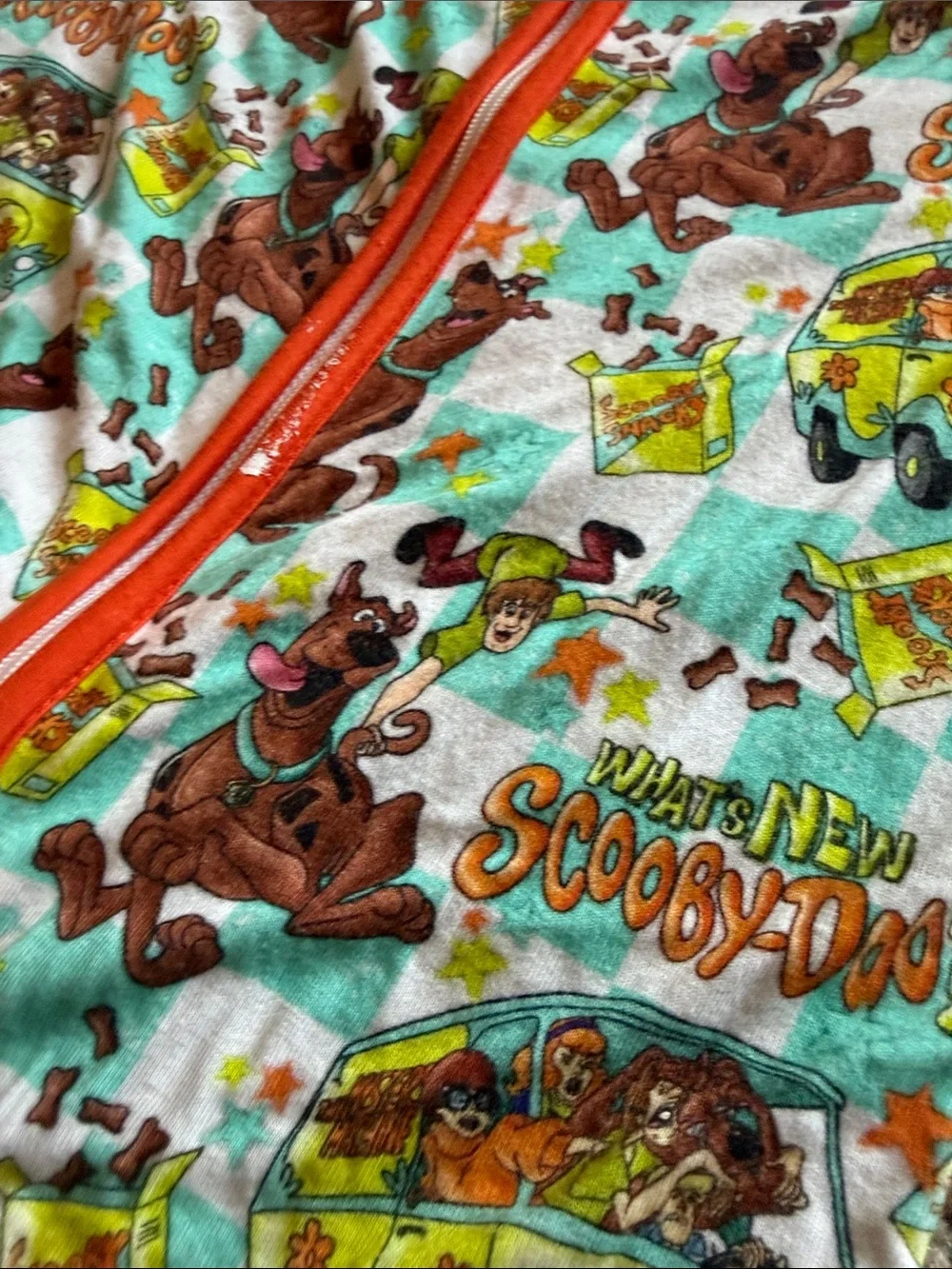 B15 Bamboo Scooby-Doo™ Orange Trim Kids One-Piece Shortie, 12-18 see all pics